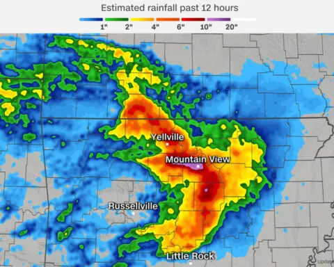 Flood emergency hits Arkansas after months of rain falls in a few hours