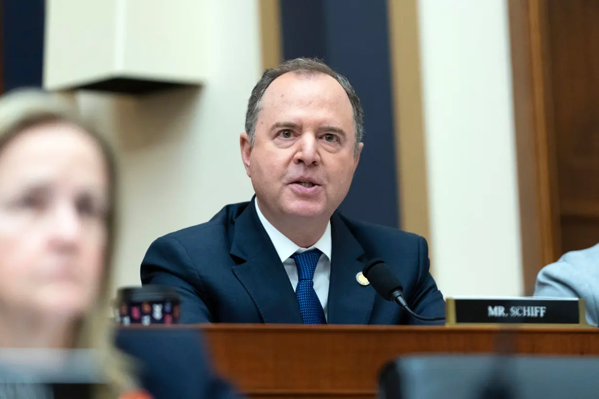 Rep. Adam Schiff, pictured speaking during a House Judiciary Committee hearing on Capitol Hill June 21, 2023, became the most prominent elected Democrat to publicly call on President Joe Biden to drop out the race.