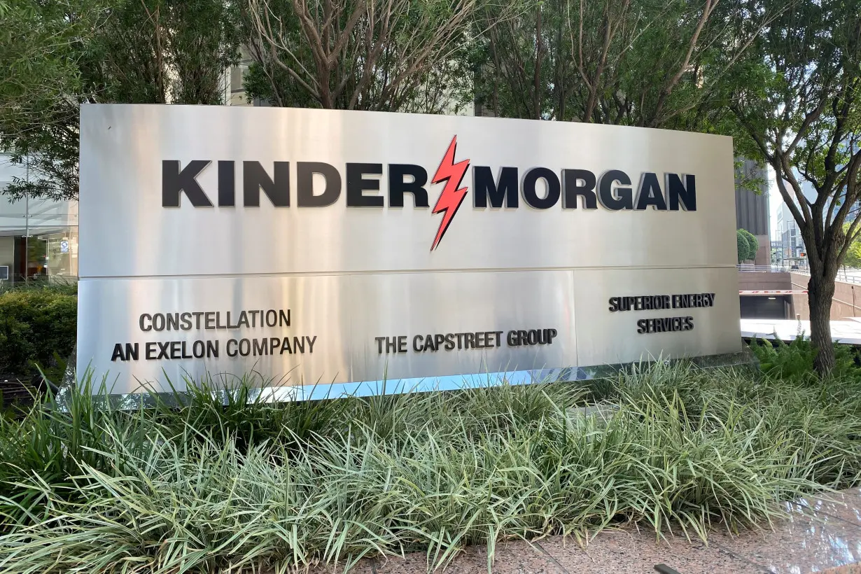 The headquarters of U.S. energy exporter and pipeline operator Kinder Morgan Inc. is seen in Houston