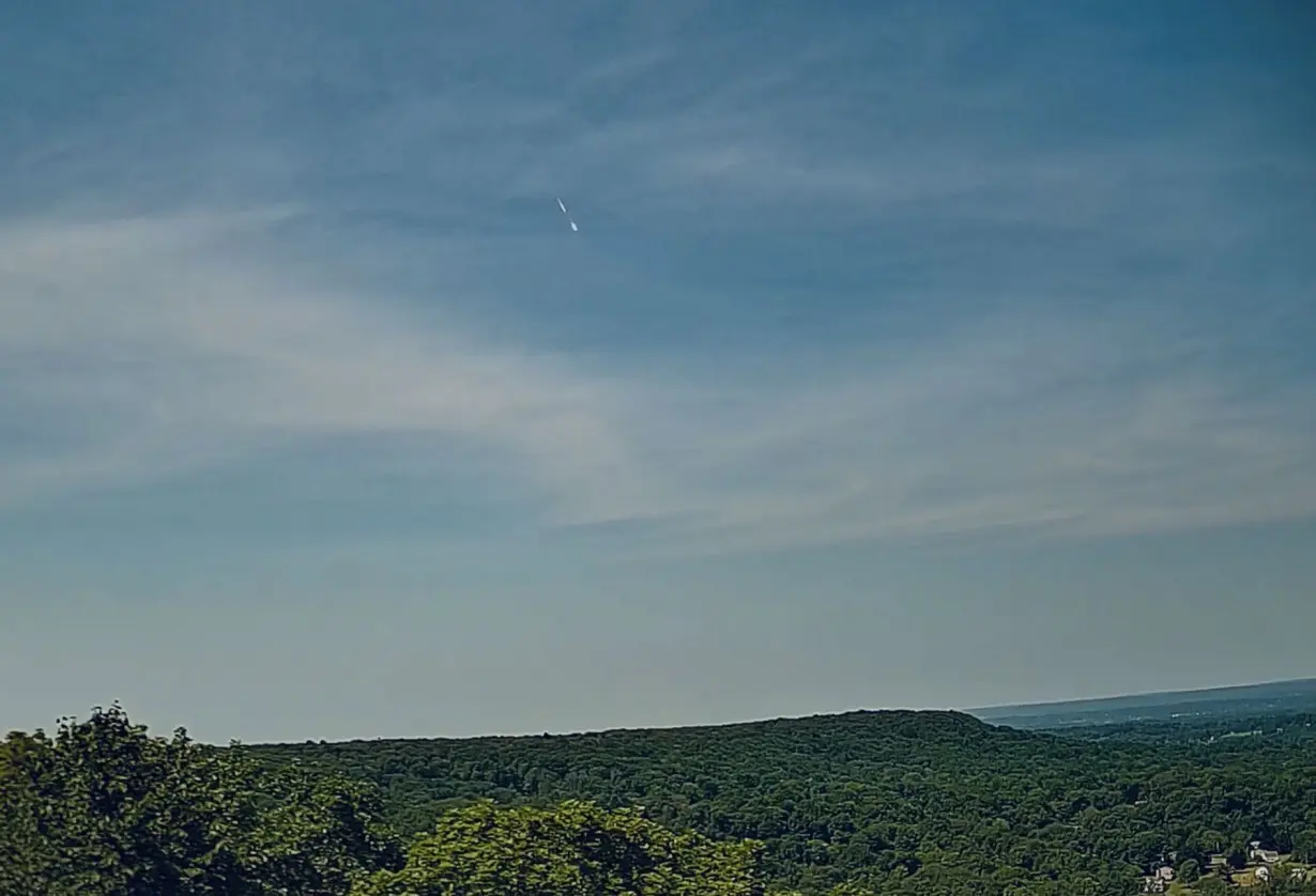 What is known about the daytime fireball seen over the New York metropolitan area