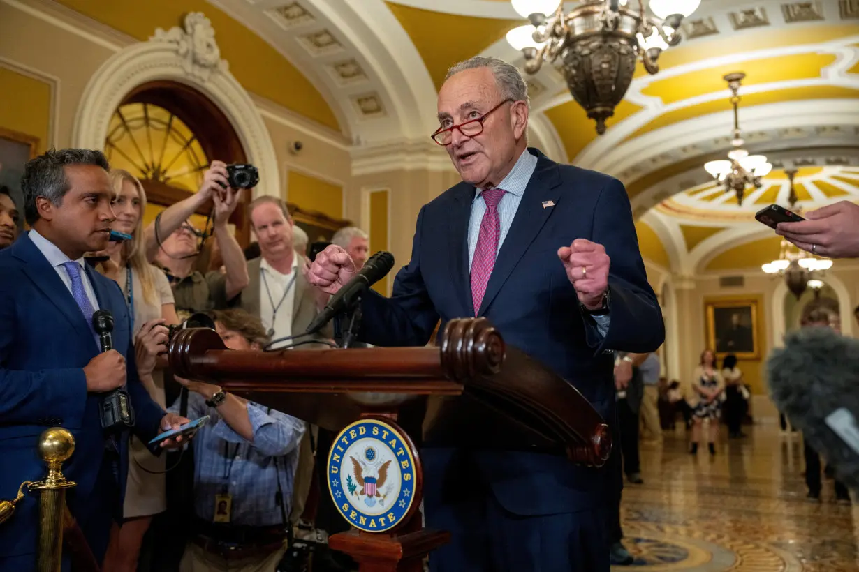 FILE PHOTO: Democratic Leaders Speak to Reporters after Luncheon on Capitl Hill