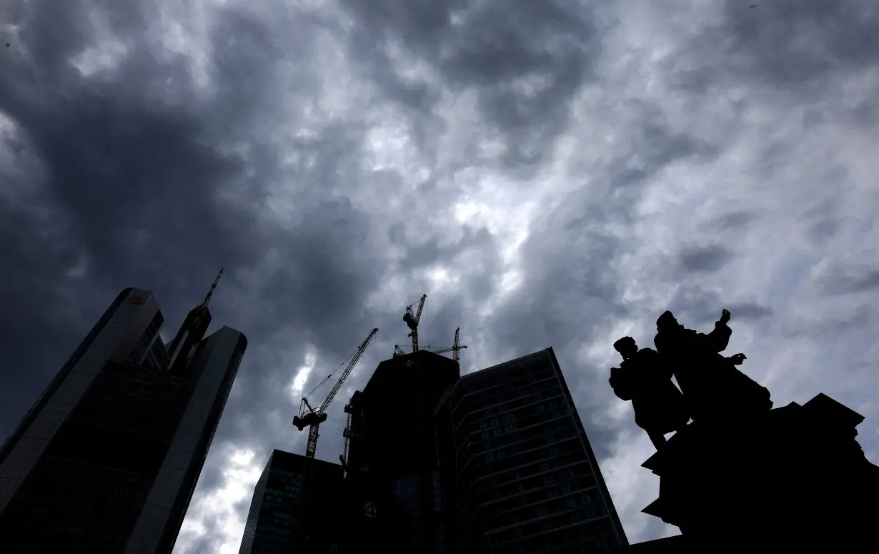 FILE PHOTO: Construction sites in downtown Frankfurt