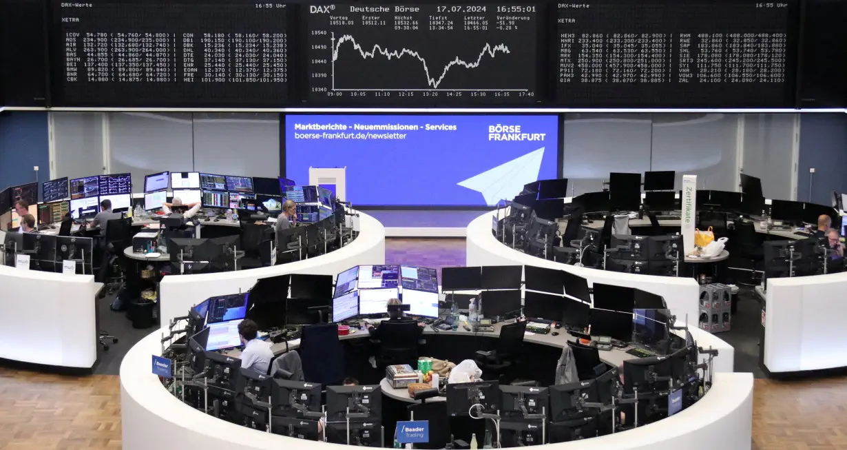 German share price index DAX graph is pictured at the stock exchange in Frankfurt