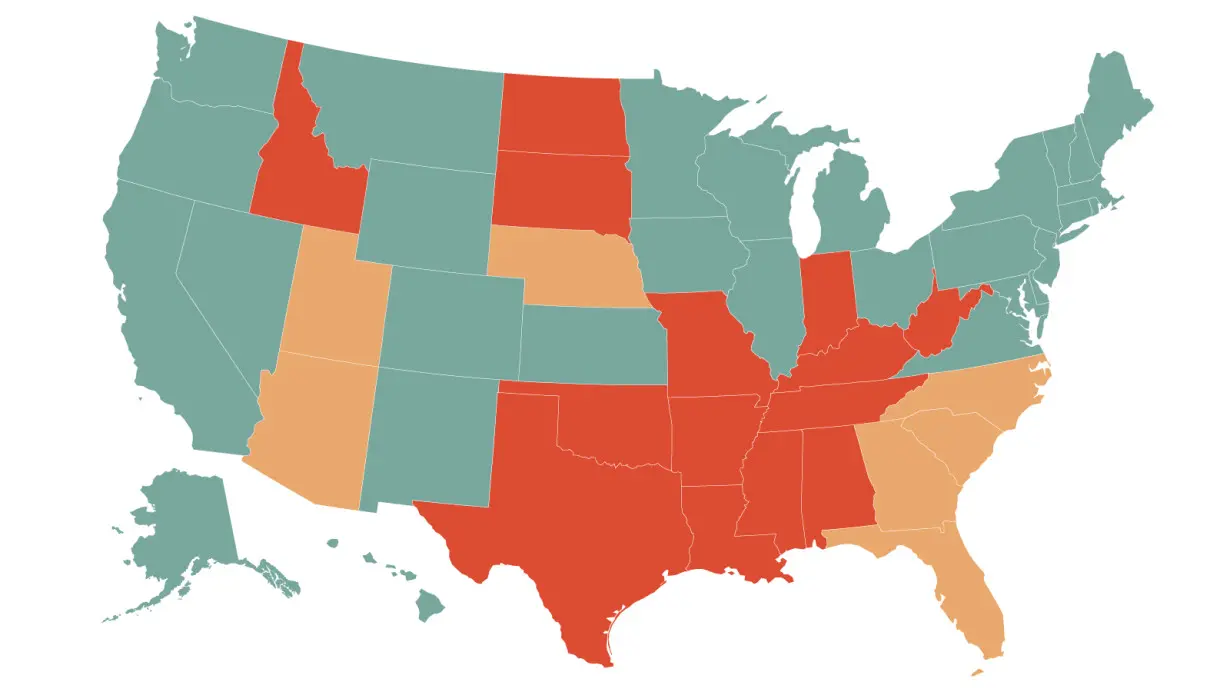 See where abortions are banned and legal — and where it's still in limbo