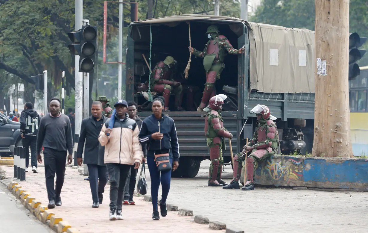 Anti-government demonstration following nationwide deadly riots over tax hikes and a controversial now-withdrawn finance bill in Nairobi