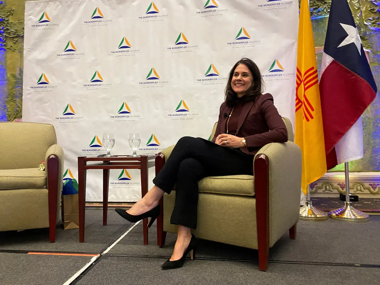 FILE PHOTO: Federal Reserve Bank of Dallas President Lorie Logan attends an event with the Borderplex Alliance in El Paso