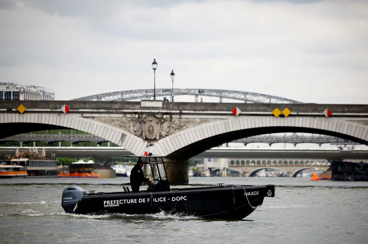 FILE PHOTO: Seine river police gear up for security