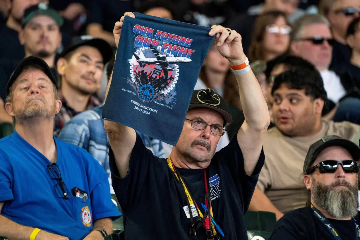 FILE PHOTO: Boeing's Washington state factory workers vote on whether to give their union a strike mandate in Seattle