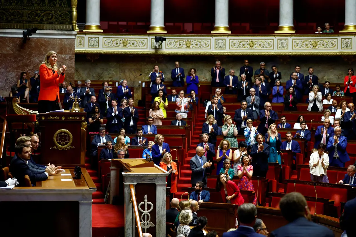 First session of newly elected French National Assembly in Paris