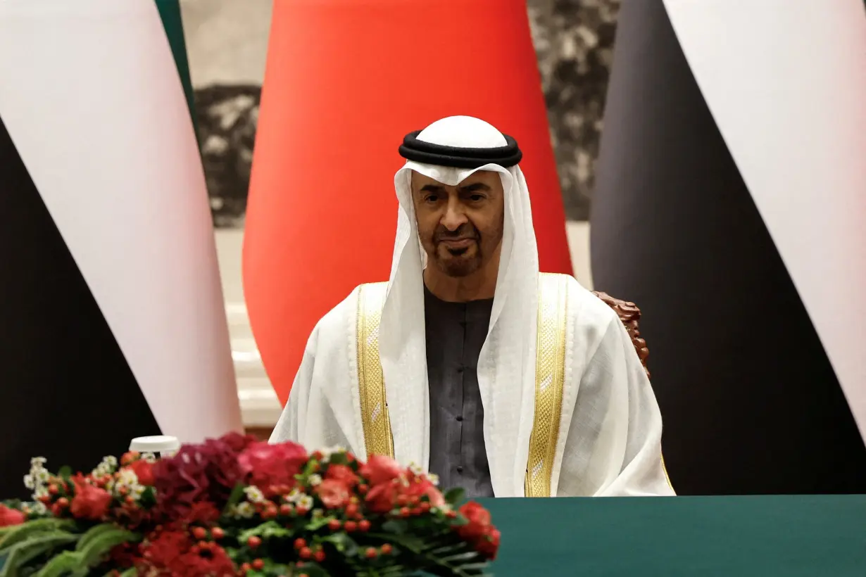 UAE President Sheikh Mohammed bin Zayed Al Nahyan visits China