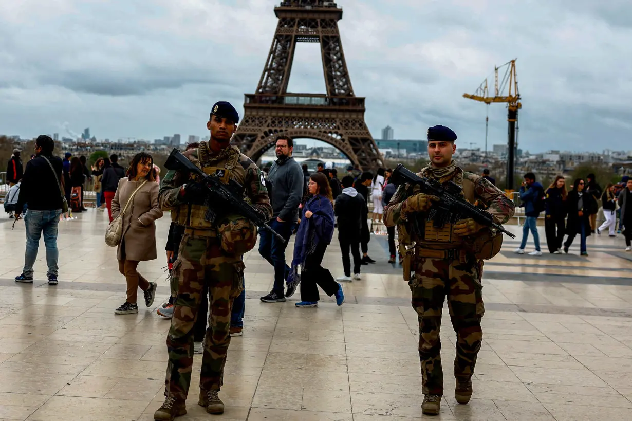 FILE PHOTO: Olympic and Paralympic security at construction sites ahead of the Paris 2024 Olympic Games