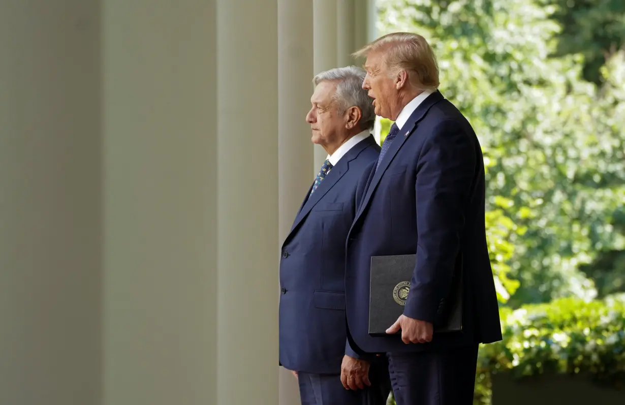 U.S. President Trump holds signing ceremony with Mexico?s President Lopez Obrador at the White House in Washington