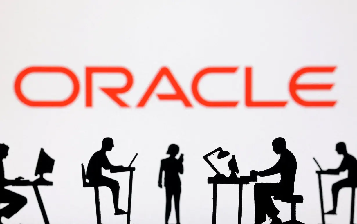 Illustration shows Oracle logo