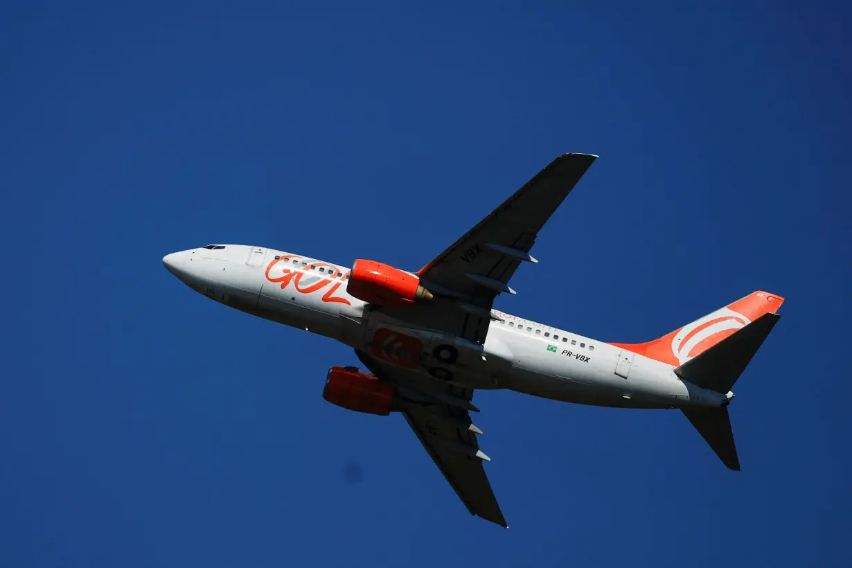 Gol aircraft takes off from Brasilia International airport