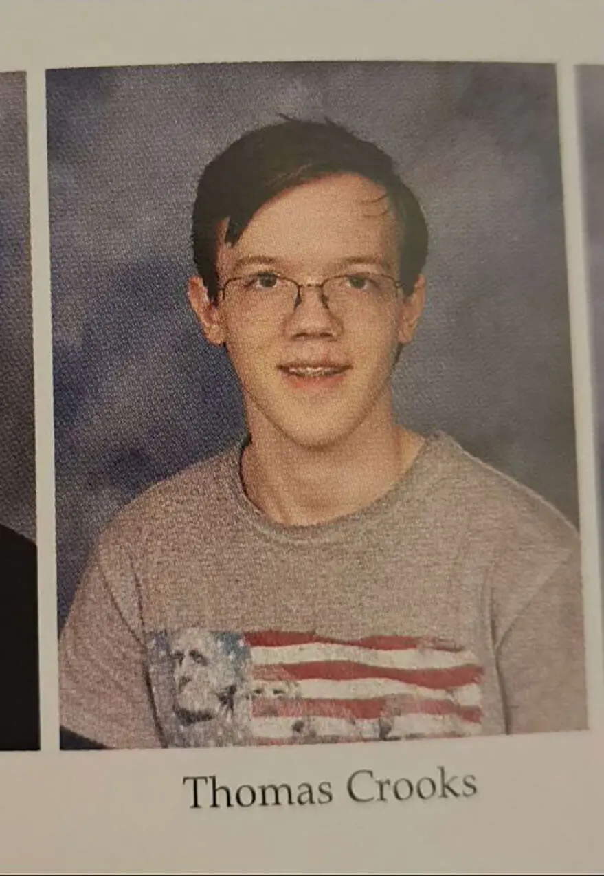 A yearbook photo of Thomas Matthew Crooks.