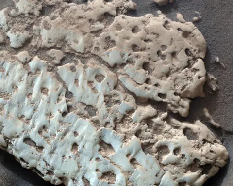 Accidentally exposed yellowish-green crystals reveal ‘mind-blowing’ finding on Mars, scientists say