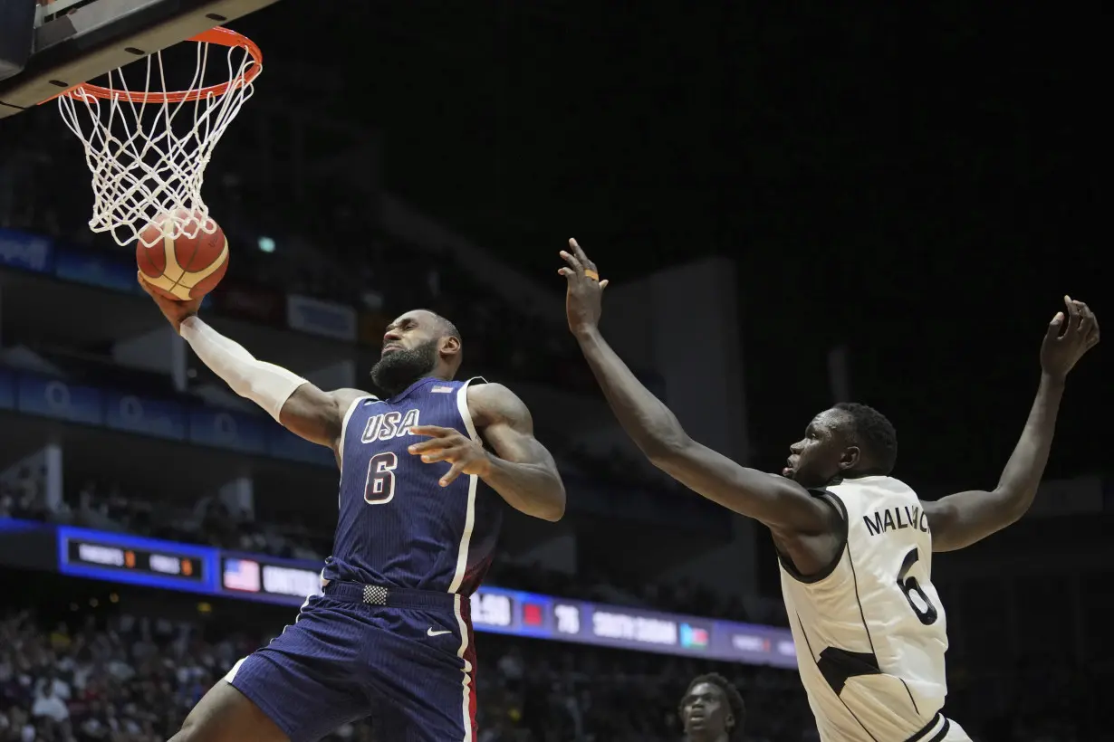 Britain Basketball US South Sudan