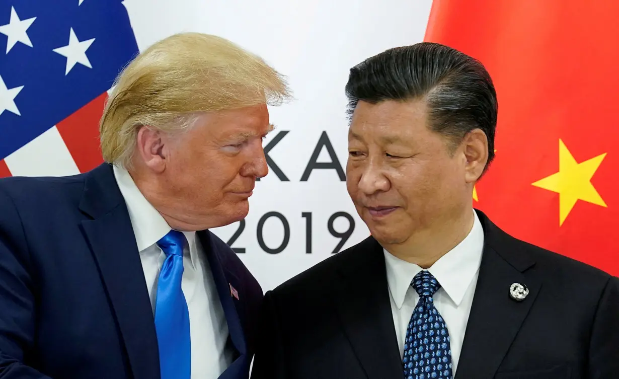 FILE PHOTO: Trump meets Xi in Osaka, Japan