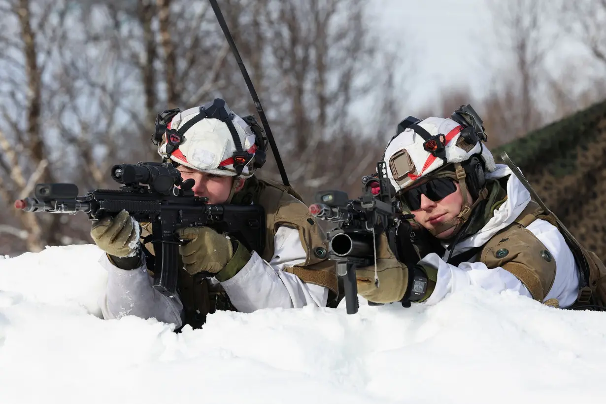 Members of the Norwegian Army participate in a military exercise called 