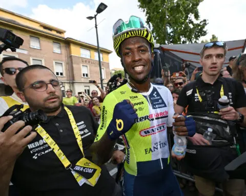 Meet Biniam Girmay, the Black African cyclist making history wherever he rides