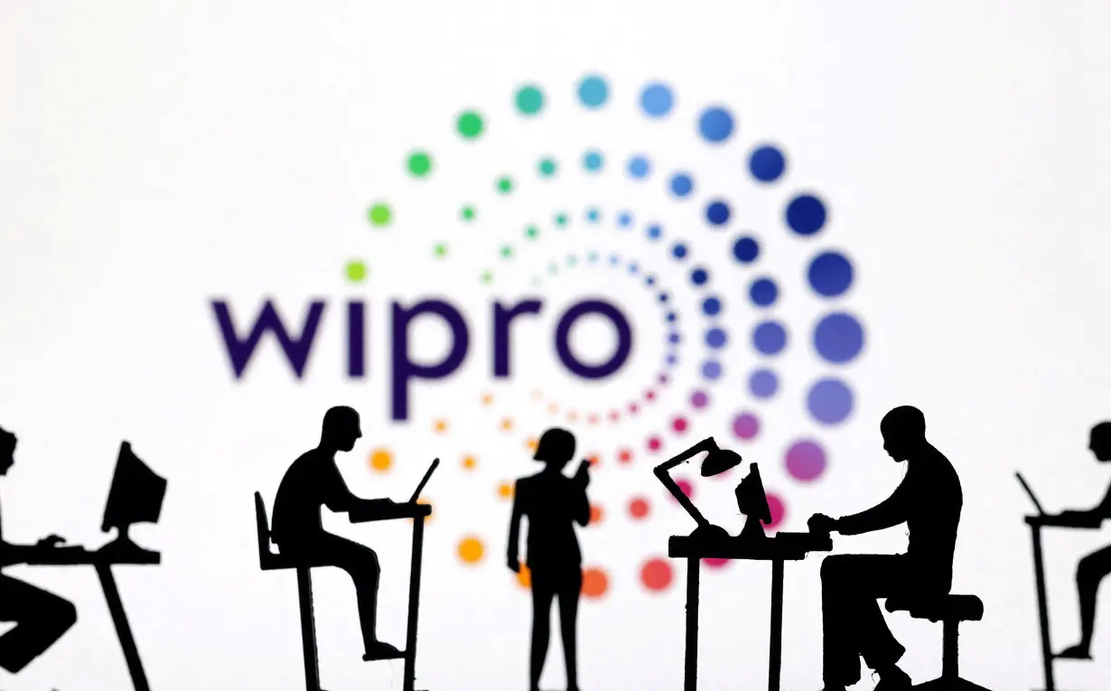 FILE PHOTO: Illustration shows Wipro logo