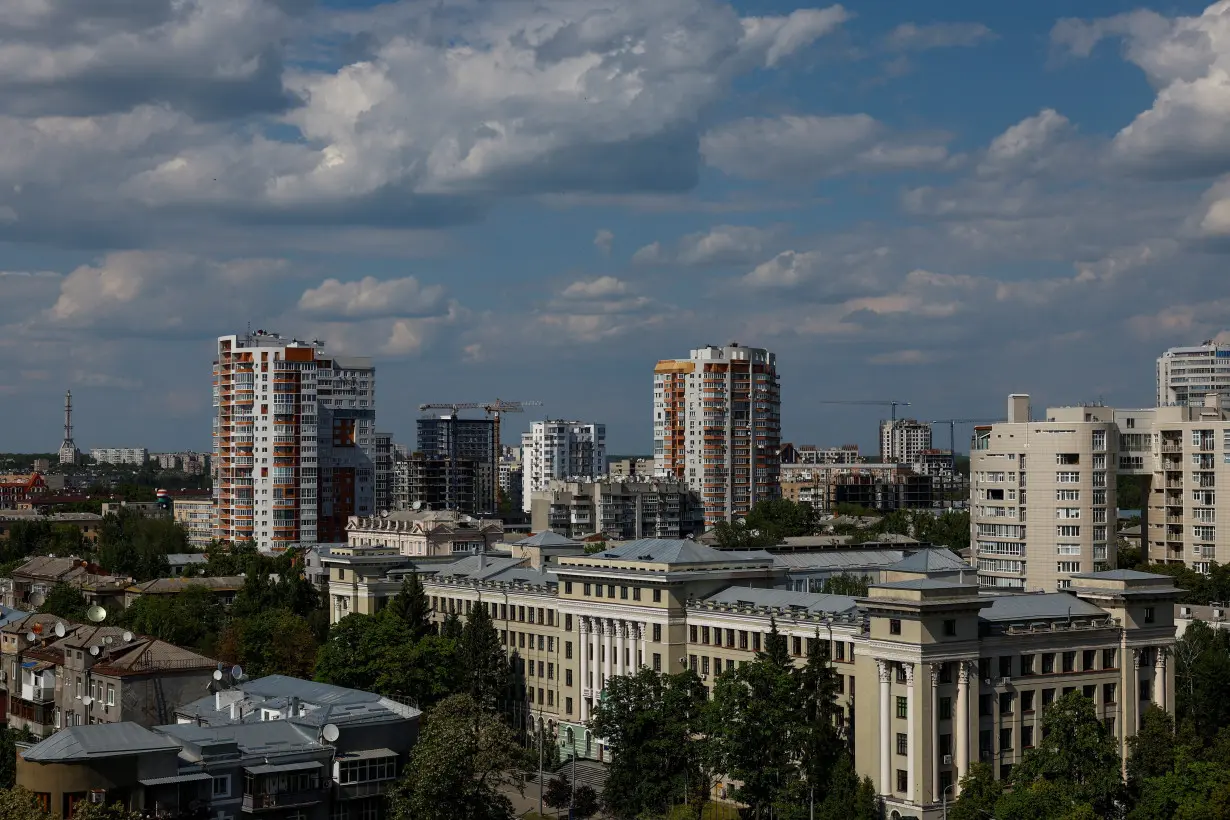 A general view of central Kharkiv