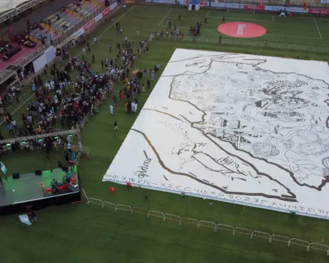 Nigerian artist aims at world record for largest individual drawing