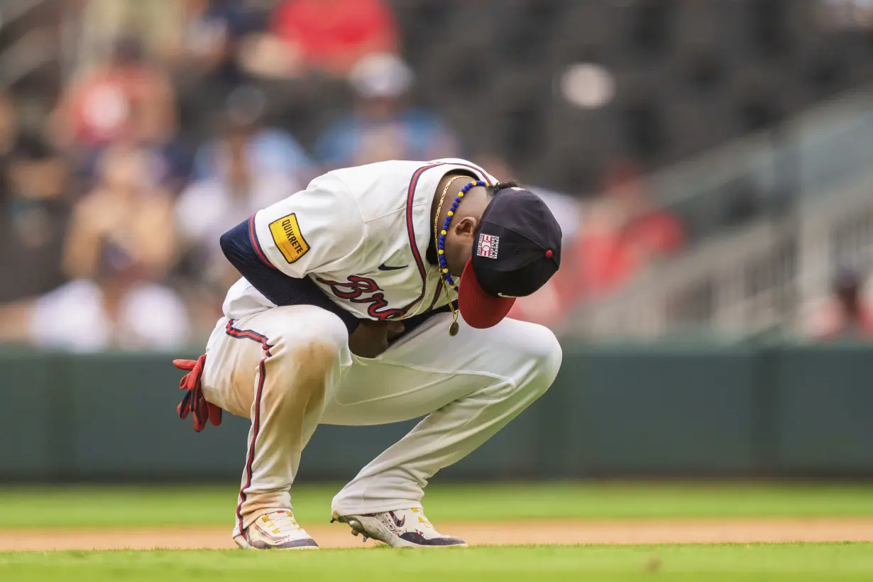 CORRECTION Cardinals Braves Baseball