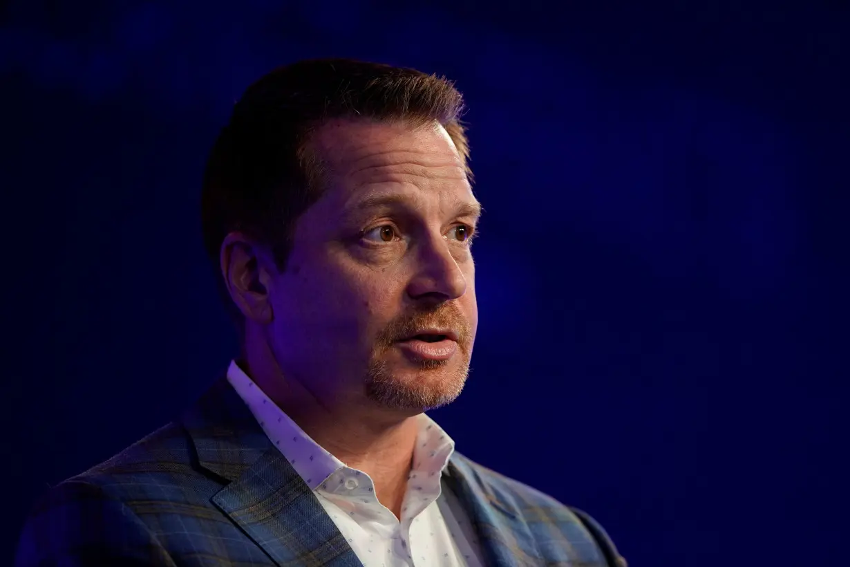 George Kurtz, president CEO and Co-Founder at CrowdStrike speaks at the WSJTECH live conference in Laguna Beach, California