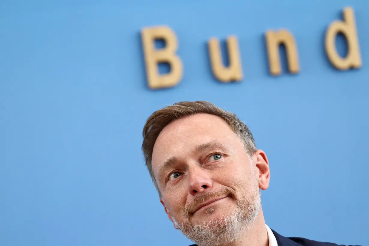 FILE PHOTO: German Finance Minister Christian Lindner holds a press conference on the 2025 draft budget in Berlin