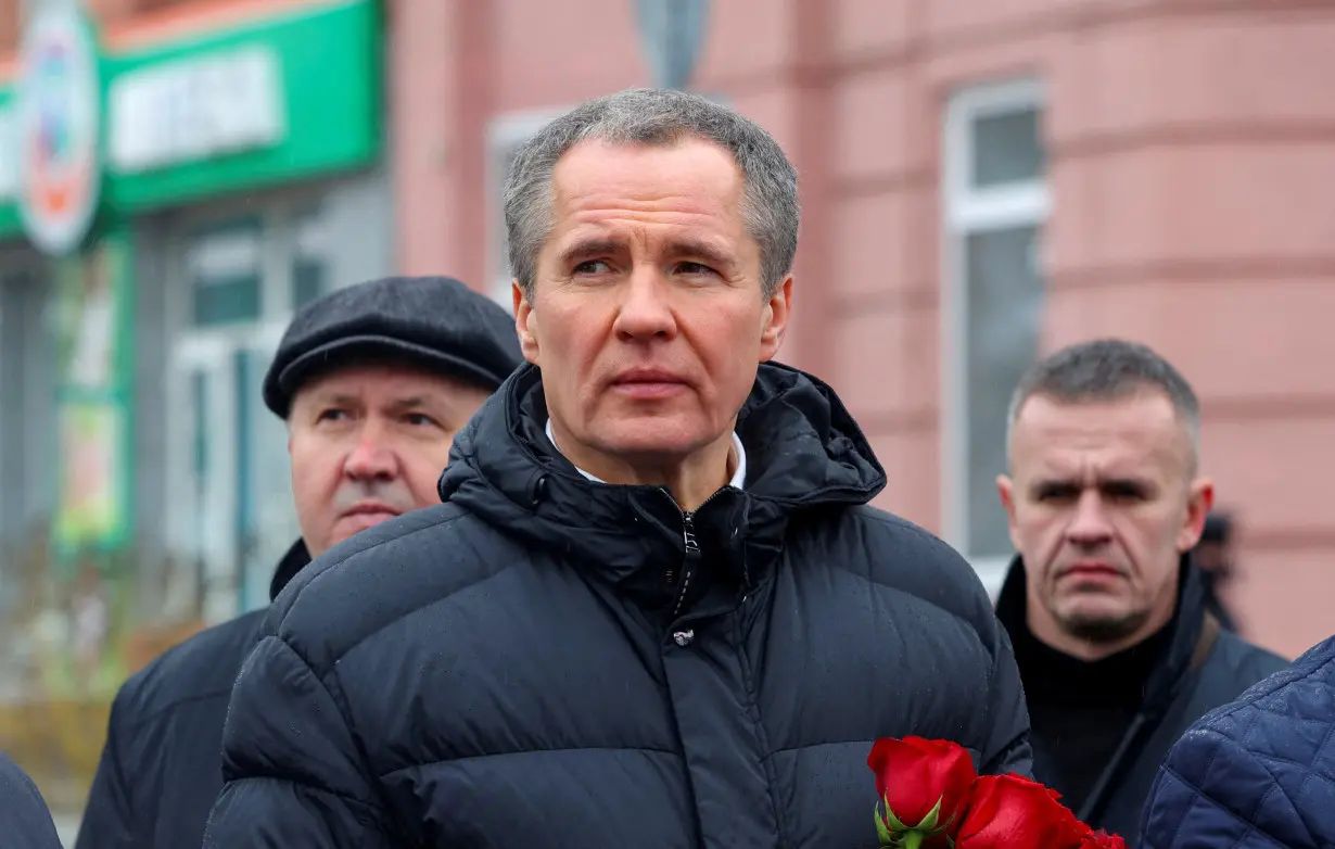 FILE PHOTO: Belgorod region's governor is pictured at a ceremony in Russia