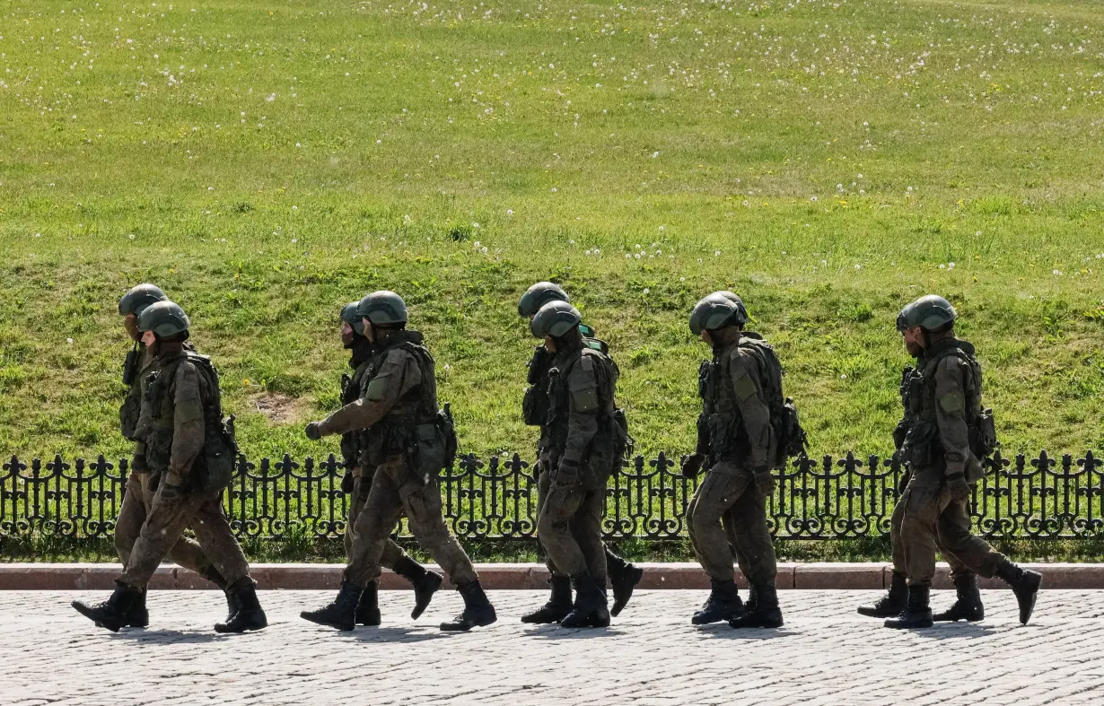 An exhibition of military hardware captured from Ukrainian forces, in Moscow