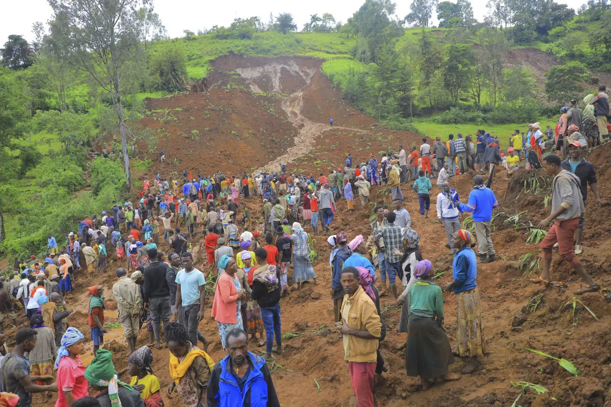 Mudslides in Ethiopia have killed at least 229. It's not clear how many people are still missing