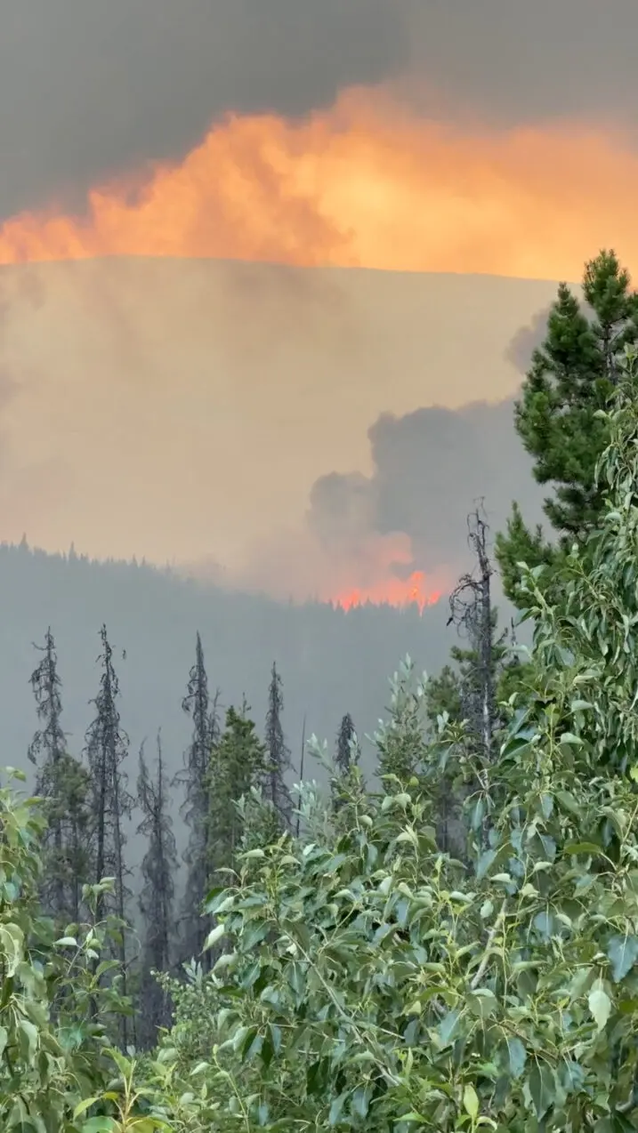 Thousands flee western Canadian town as wildfires spread