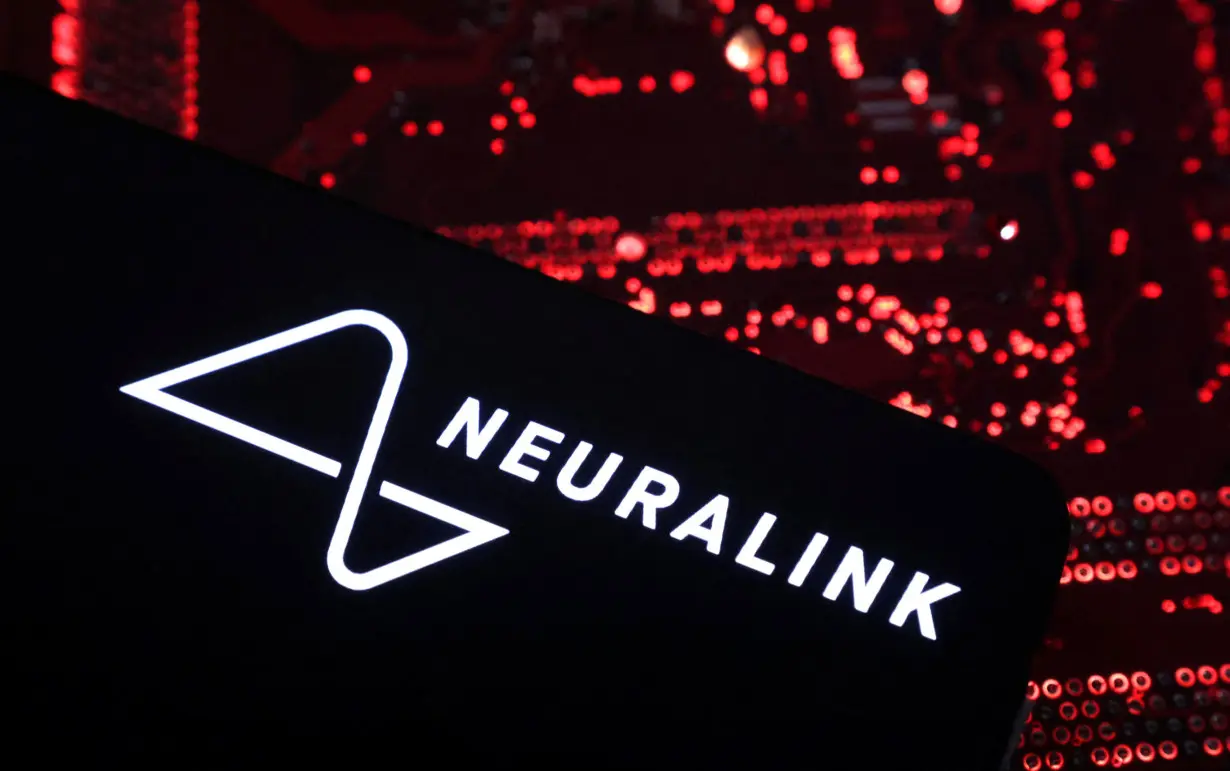 Illustration shows Neuralink logo