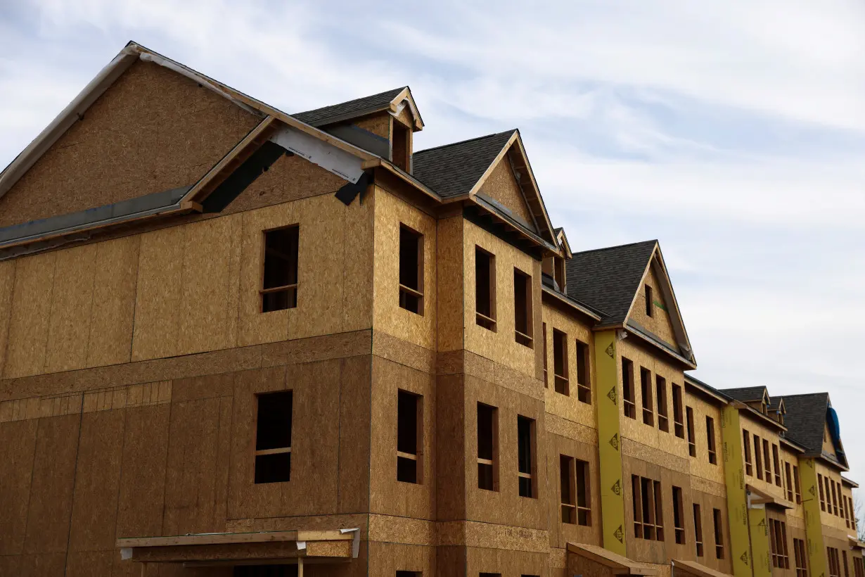 Houses are seen in Livingston Square by Pulte Homes, a construction of the PulteGroup, in Livingston, New Jersey