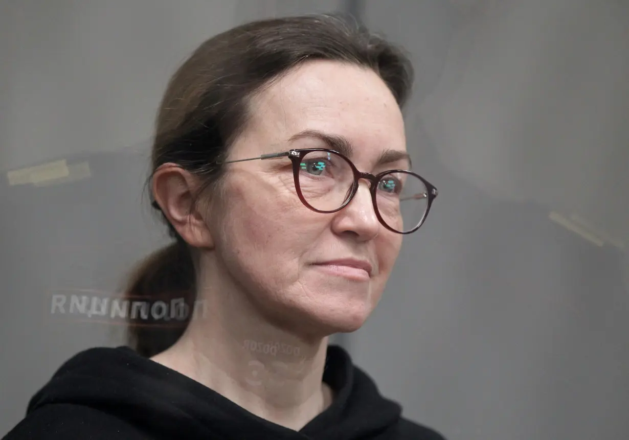 Journalist Alsu Kurmasheva attends a court hearing in Kazan