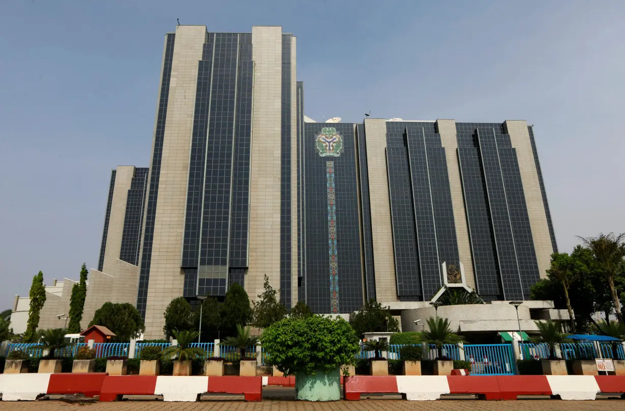 A view shows Nigeria's Central Bank headquarters in Abuja