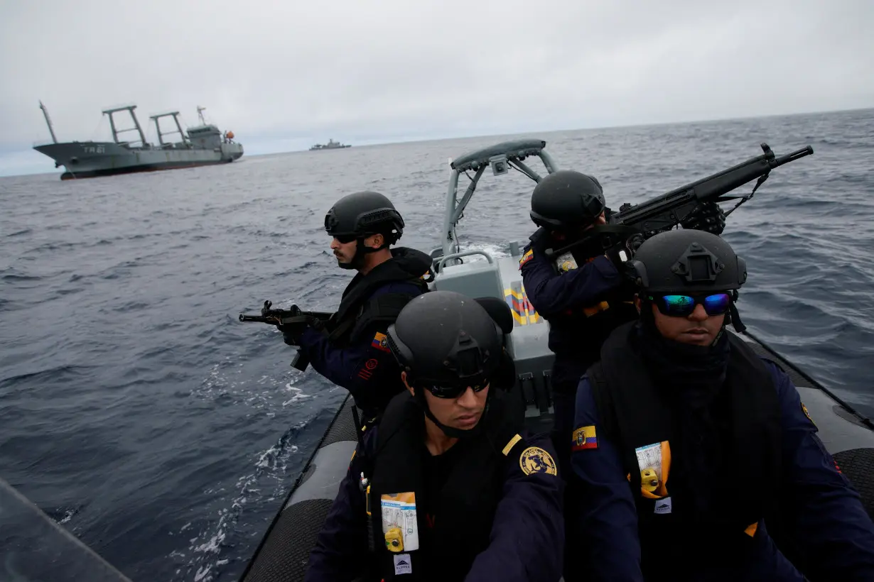 Ecuador's navy ready to combat illegal fishing around the Galapagos Islands