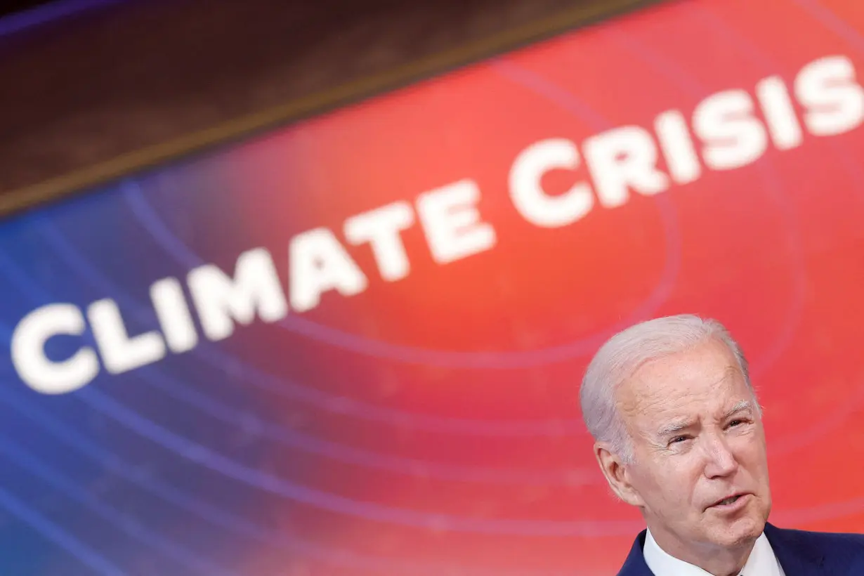 FILE PHOTO: U.S. President Biden delivers remarks on extreme heat conditions, in Washington