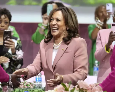 'We were built for this moment': Black women rally around Kamala Harris