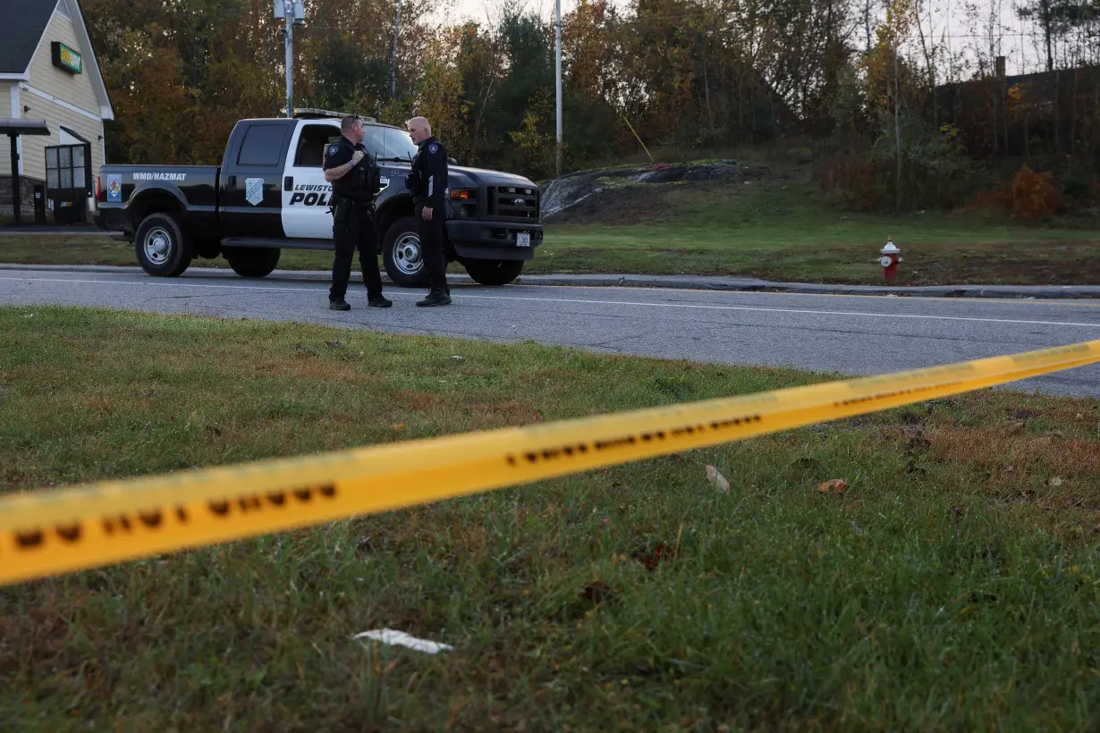 FILE PHOTO: Aftermath of deadly mass shooting in Lewiston