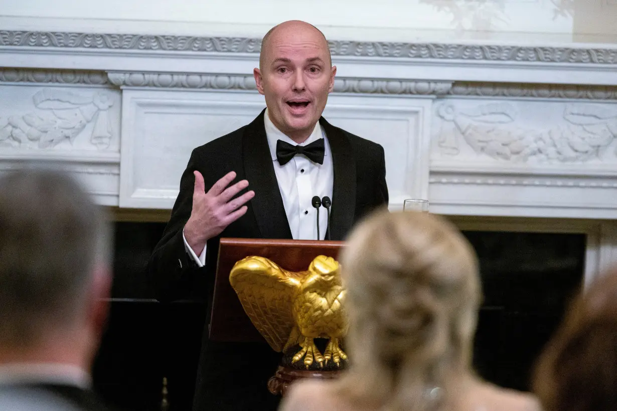 U.S. President Joe Biden hosts a black-tie dinner for U.S. governors attending the National Governors Association