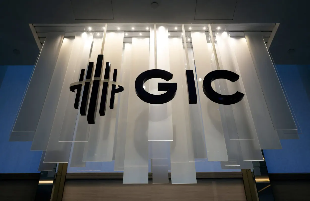 A signage of Singapore's sovereign wealth fund GIC is pictured at their office in Singapore