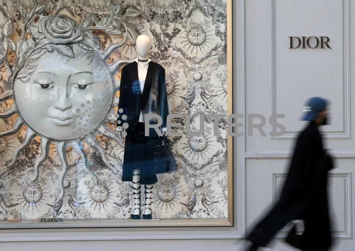 FILE PHOTO: Logo of fashion house Dior in Paris