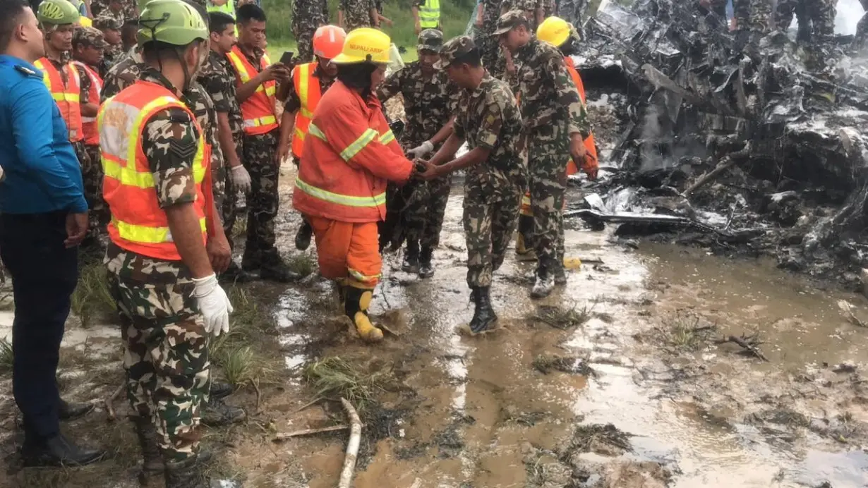 Plane crash at Nepal's Kathmandu airport kills 18; captain survives