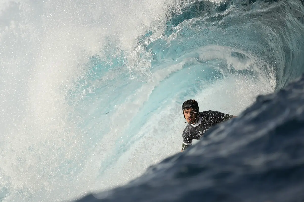 APTOPIX Paris Olympics Surfing