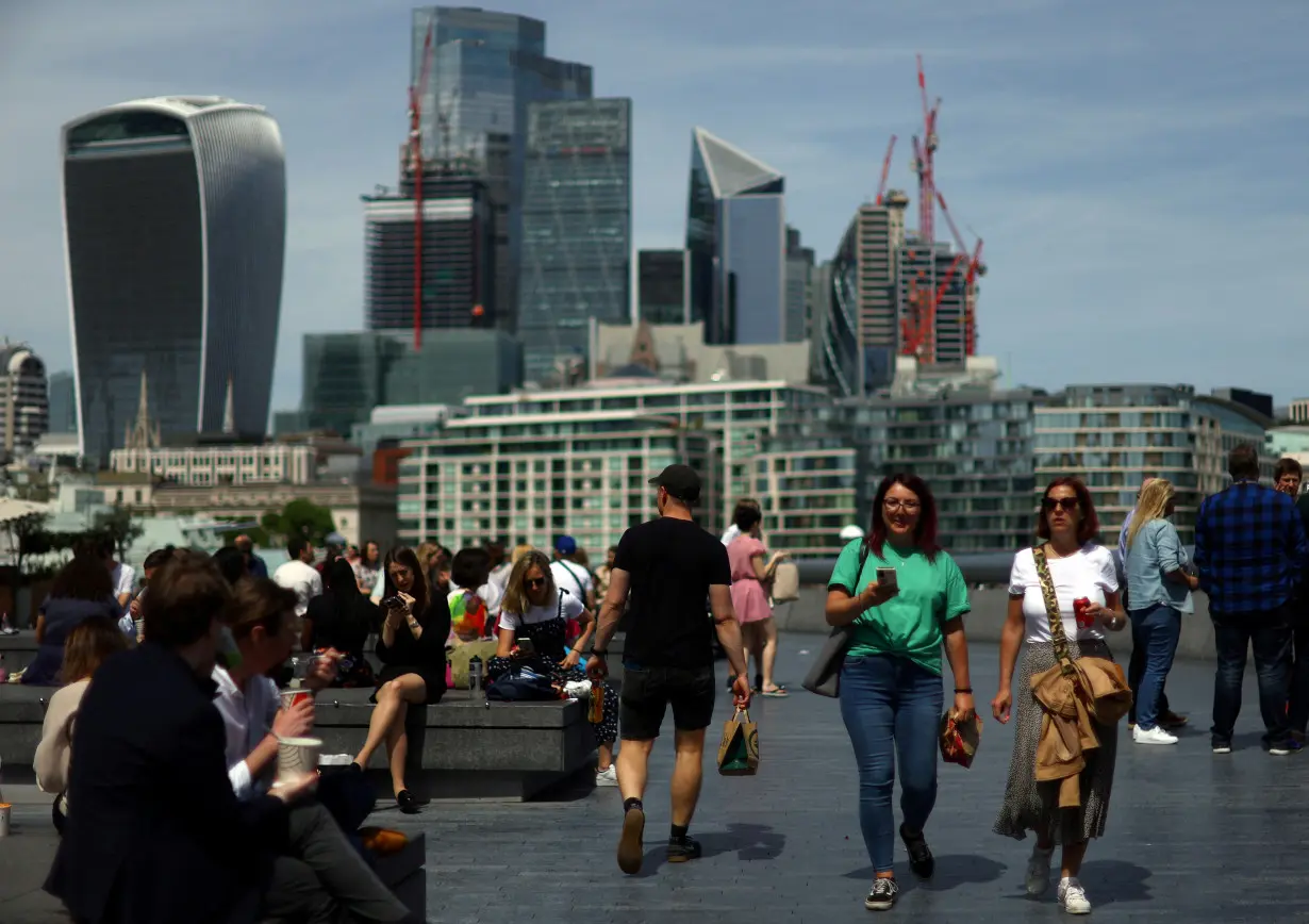 FILE PHOTO: The city of London financial district