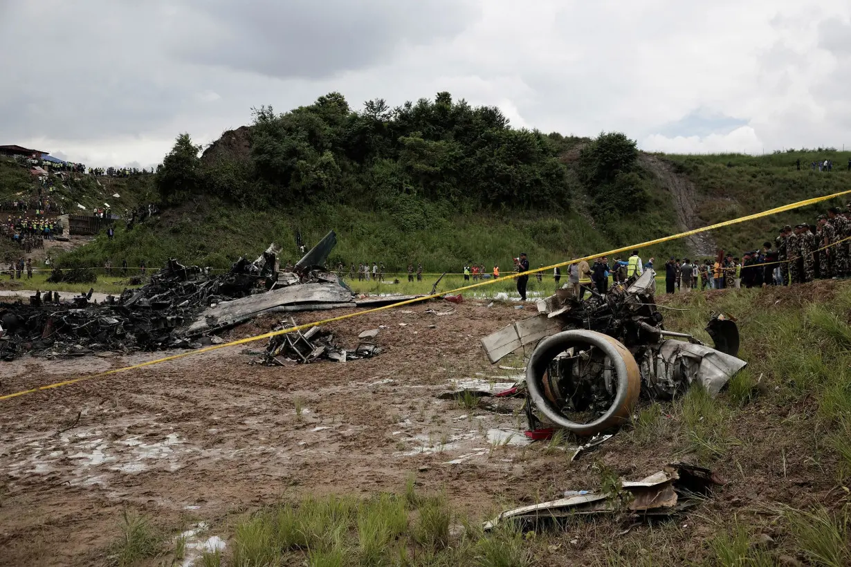 The Saurya Airlines plane caught fire at the airport in Kathmandu, Nepal on July 24.