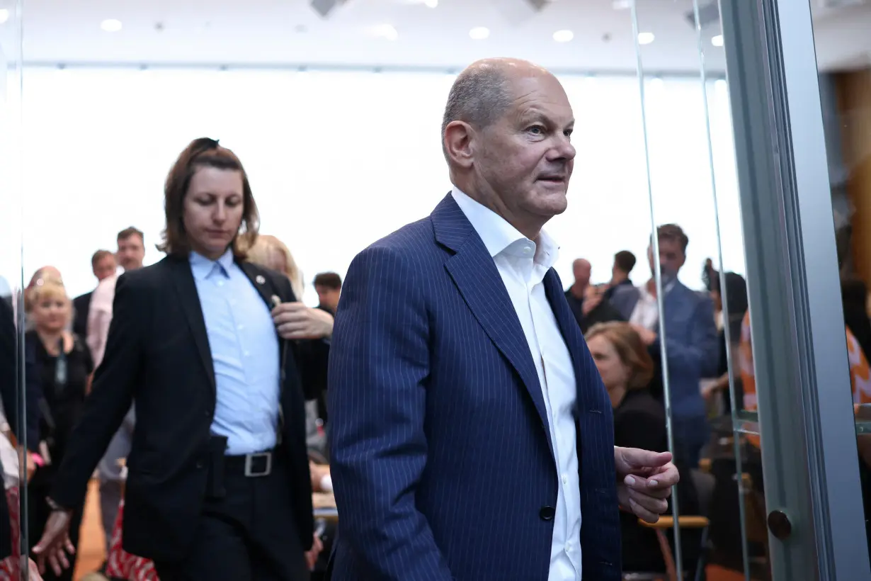 German Chancellor Olaf Scholz attends the traditional 